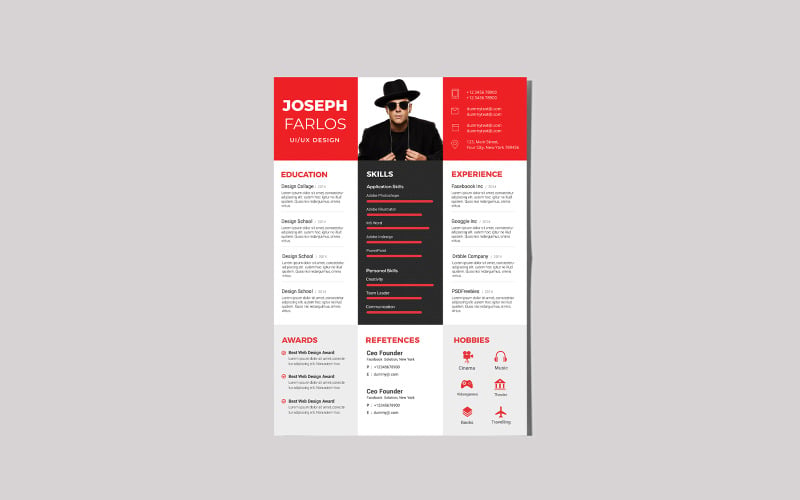 Joseph Ultra Resume | Šablona CV