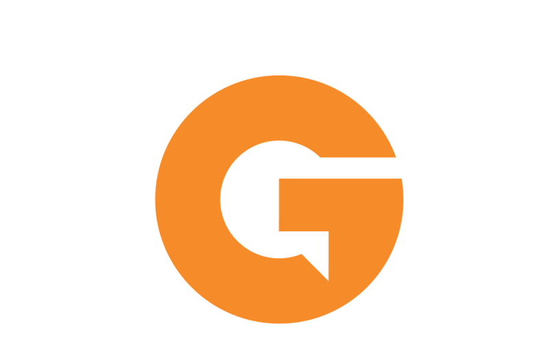 Letter G Chat-logo sjabloon