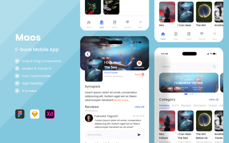 Maos – e-knihy pro mobilní aplikace