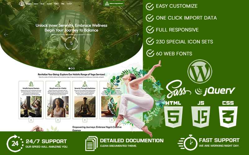Yogu - 瑜伽 WordPress 主题