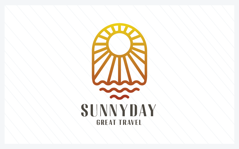 Giornata di sole - Ottimo logo di viaggio