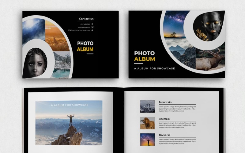 InDesign fotóalbum sablon