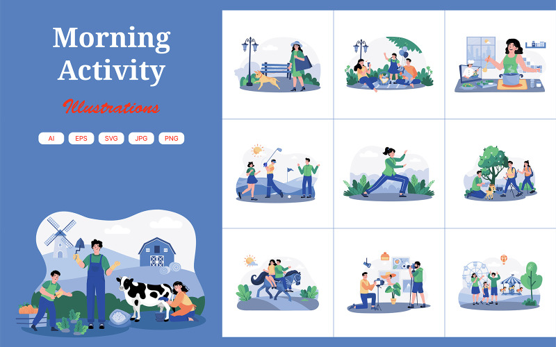 M734_Sabah Etkinliği İllüstrasyon Paketi 2