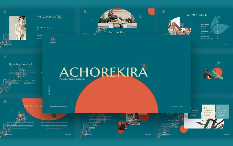 Modèle de diapositives Google Guildline Achorekira de marque