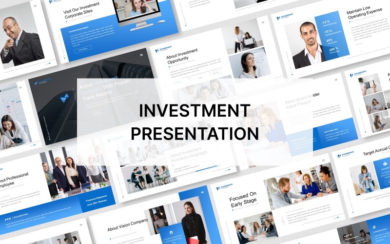 Modèle de présentation de diapositives Google sur l'investissement