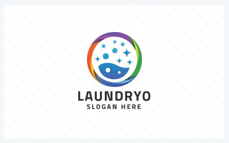 Ren tvättlogotypdesign
