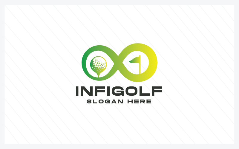 Szablon logo golfa nieskończoności