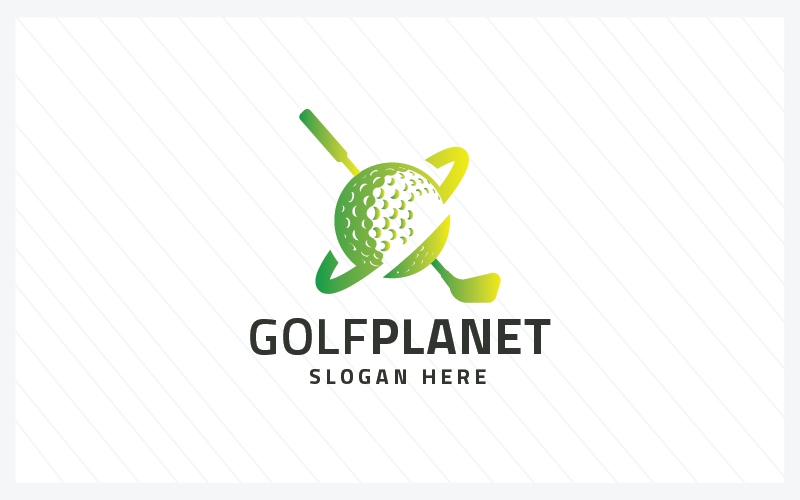 Targhetta con logo Golf Planet Professional