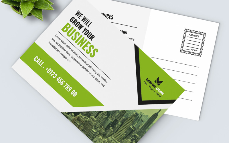 Corporate Post Cards Template