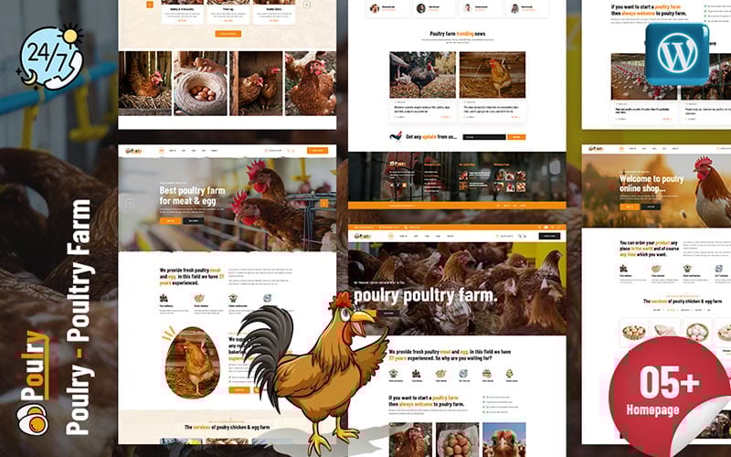 Geflügel – Geflügelfarm Elementor WordPress Theme