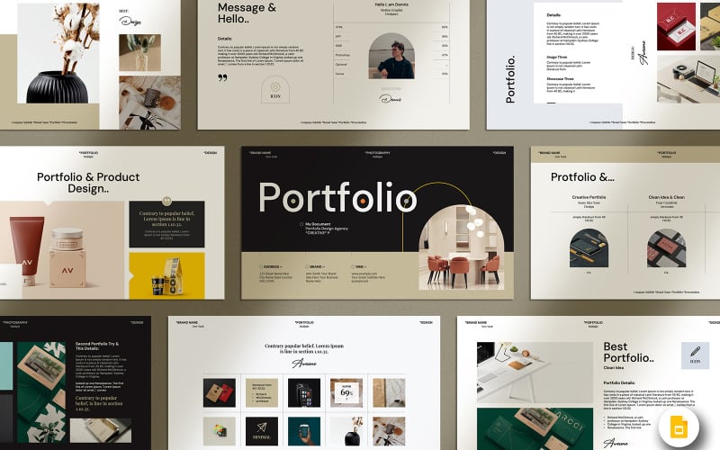 Portfolio Digital Googleslide Presentation Template