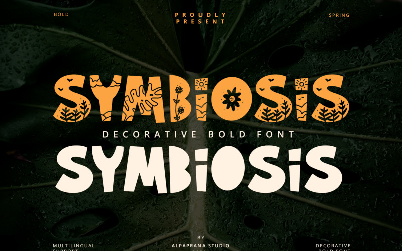 Symbios - Dekorativt teckensnitt
