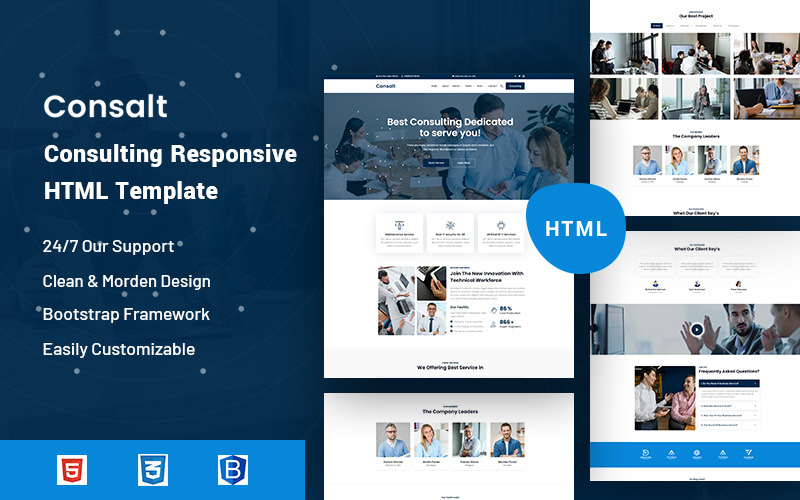 Consalt – Consulting Responsive Website Mall