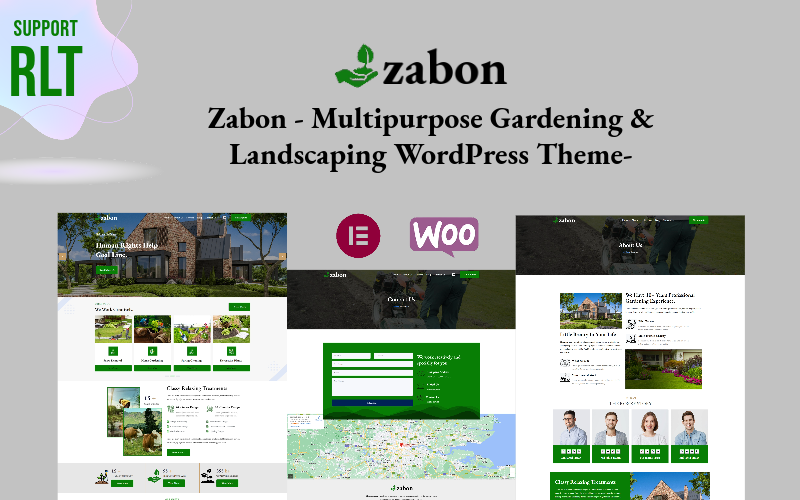 Zabon - Multifunctioneel tuinieren en landschapsarchitectuur WordPress-thema-