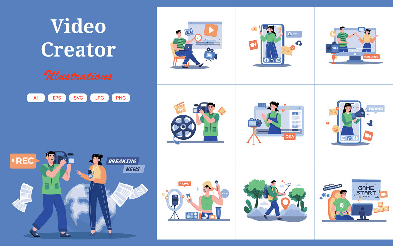 M714_Video Creator 1. illusztrációs csomag