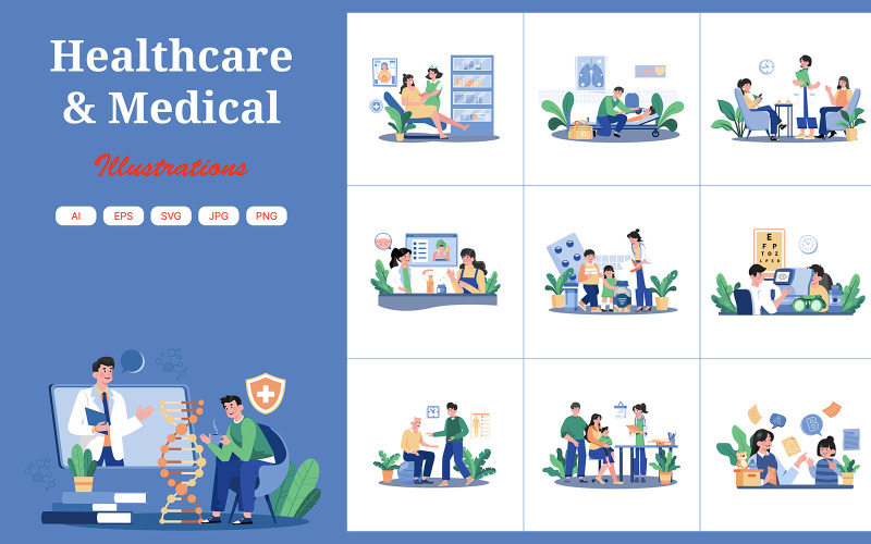 M716_Gezondheidszorg en medische illustratiepakket 2