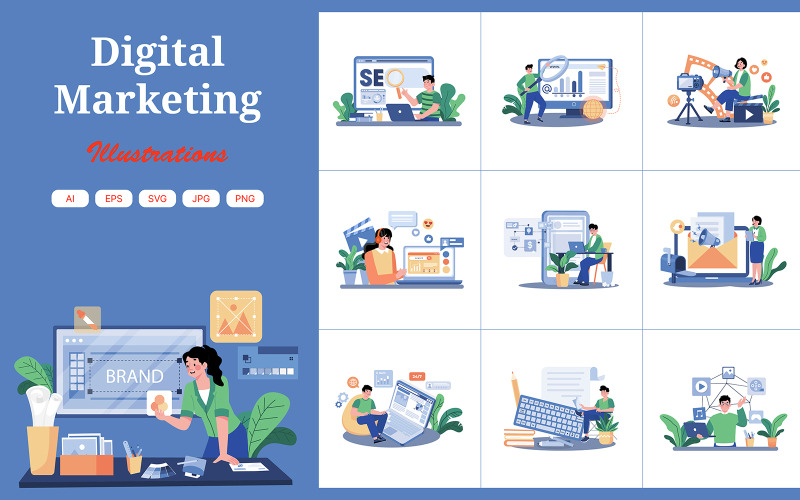 M727_Digitális marketing illusztrációs csomag 1
