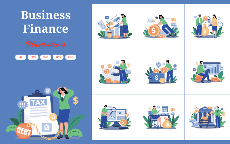 M700_Financial Illustration Pack 1