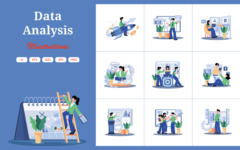 M702_Datenanalyse-Illustrationspaket