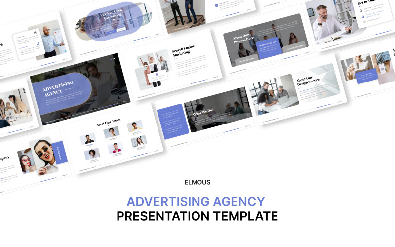 Presentación Plantilla Powerpoint para agencia de publicidad