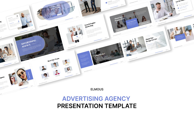 Презентація шаблону Powerpoint рекламного агентства