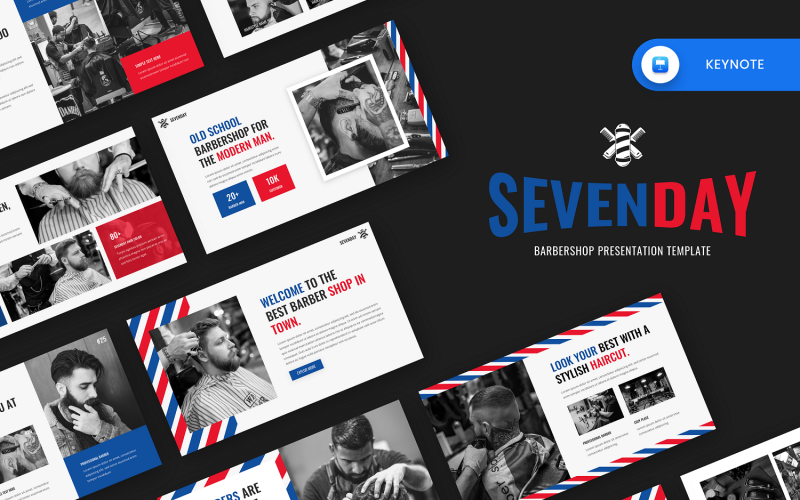 Sevenday - Modello keynote per barbiere