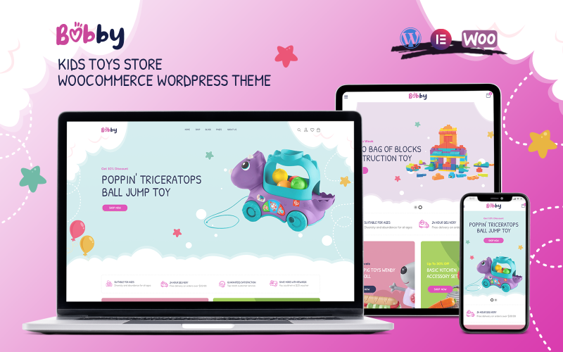 Bobby - 儿童玩具店 WooCommerce WordPress 主题