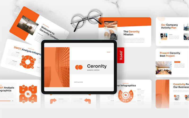 Ceronity – Business-PowerPoint-Vorlage