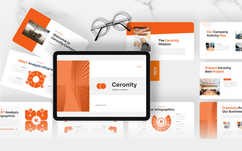 Ceronity – Google Slides-Vorlage für Unternehmen