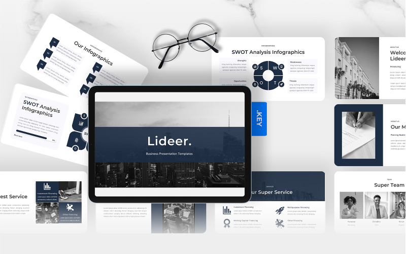 Lideer – Modello di keynote per agenzia commerciale
