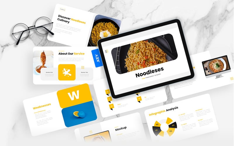 Nudeln – Keynote-Vorlage zum Thema Essen