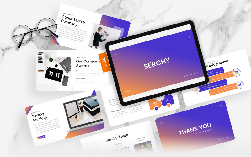 Serchy - Plantilla de diapositivas de Google para empresas