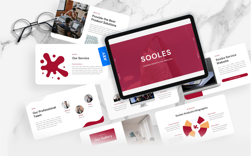 Sooles – Business Keynote sablon