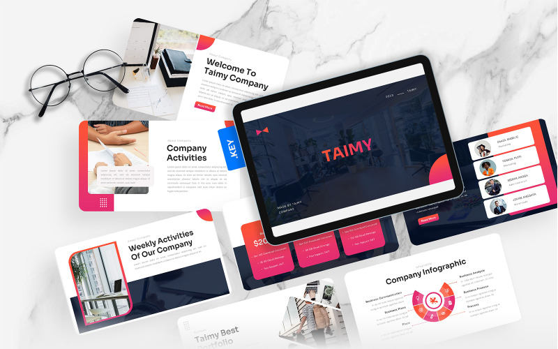 Taimy – Business-Keynote-Vorlage