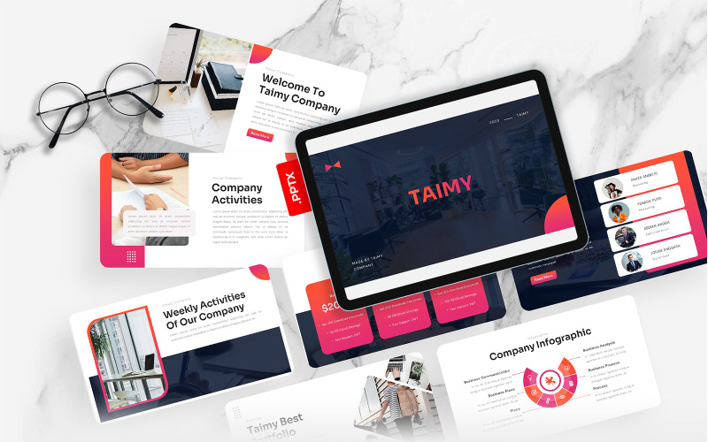 Taimy - Zakelijk PowerPoint-sjabloon