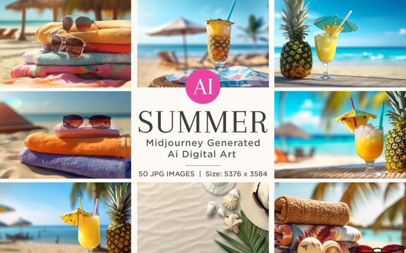 Calidez del verano Desierto Imagen de fondo 50 Set V-3