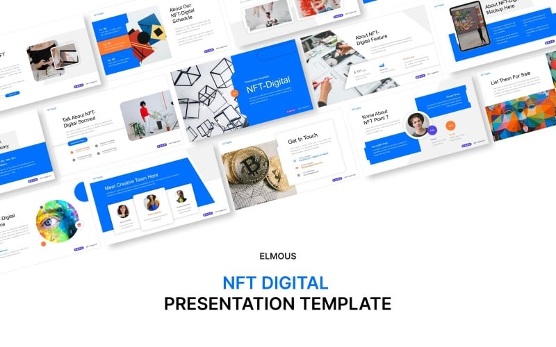 NFT Digital Google Slide Template-Präsentation