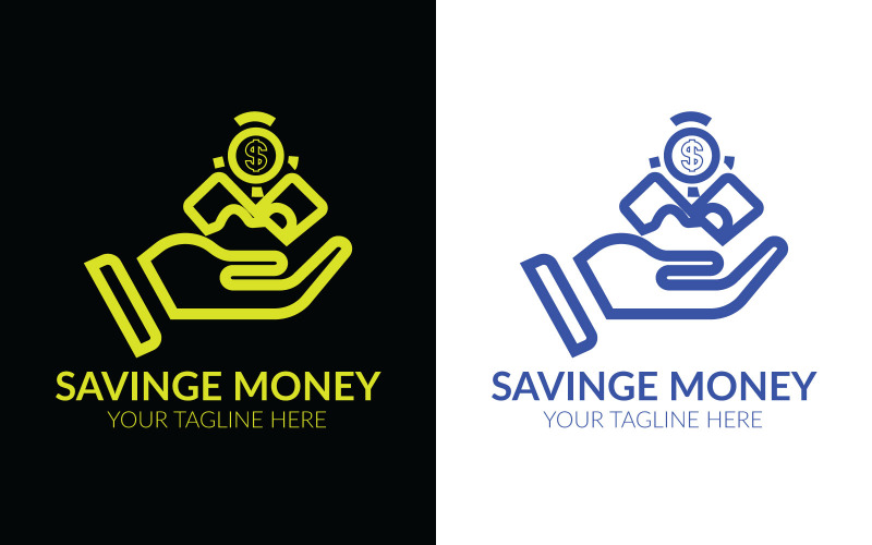 Spara pengar logotyp designmallar