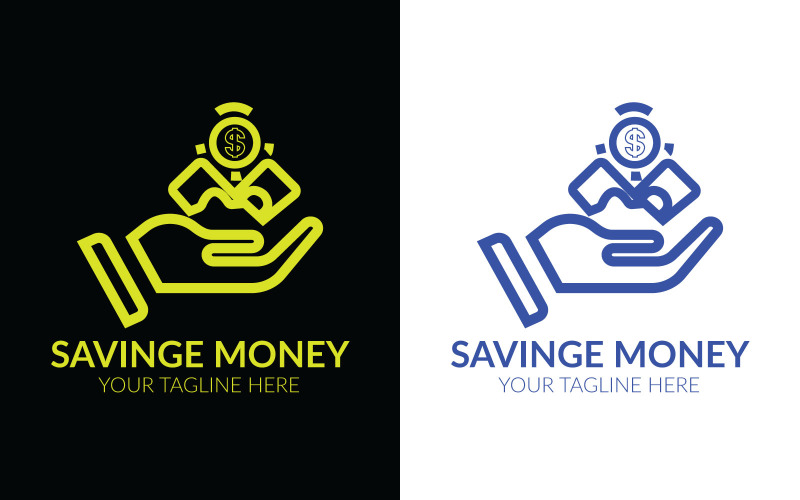 Szablony projektów logo oszczędzania pieniędzy