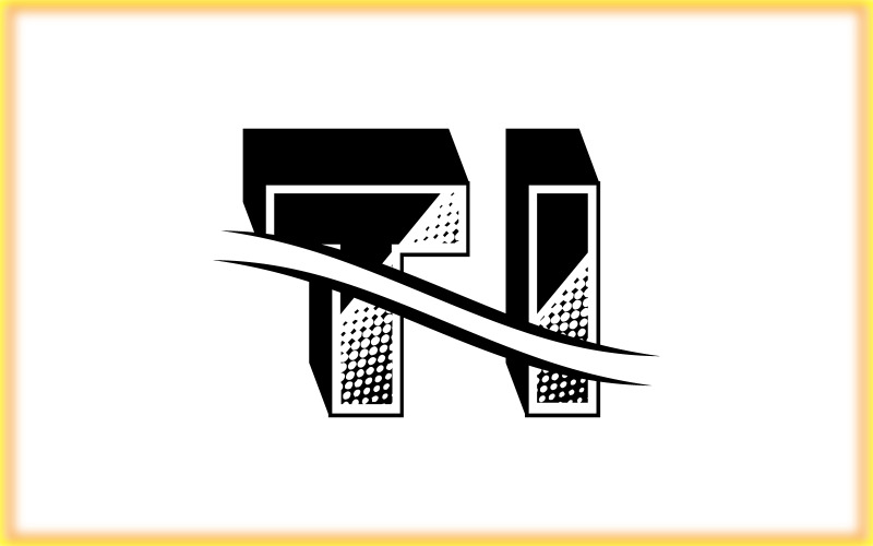TI-Logo-Vorlage, Monogramm-Logo-Design