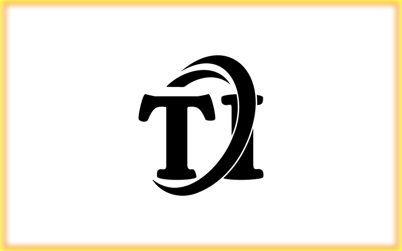 TI-Monogramm-Logo-Vorlagendesign