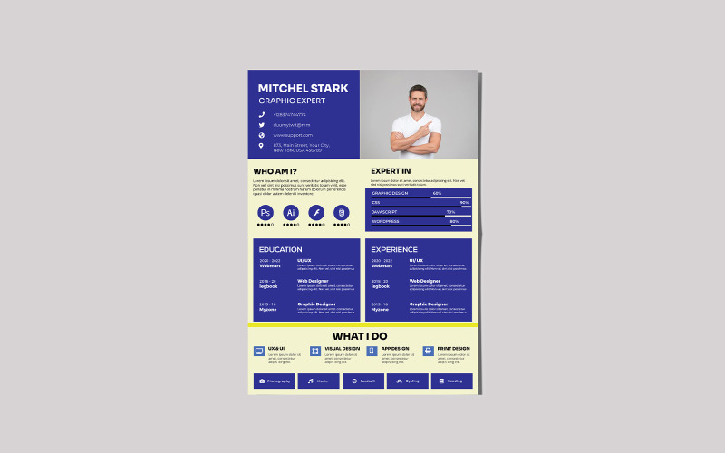 CV de la industria Stark | Plantilla del curriculum vitae