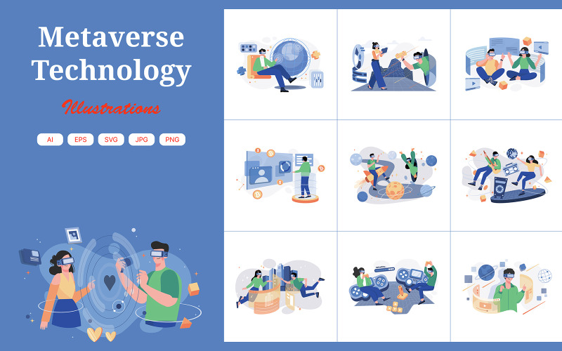 M650_Metaverse illustratiepakket