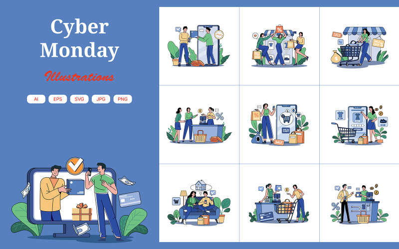 M656_Pack d'illustrations du Cyber Monday