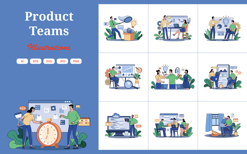 M673_Pacchetto illustrazioni Product Teams 1
