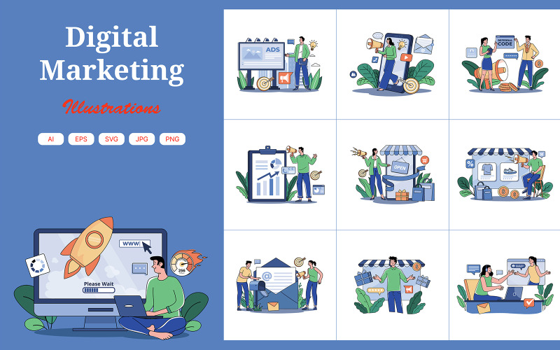 M675_Digitális marketing illusztrációs csomag 2