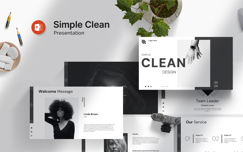 Modèle de présentation simple et propre