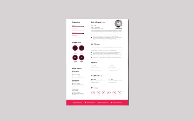 Currículum vitae único del trabajo | Plantillas de CV