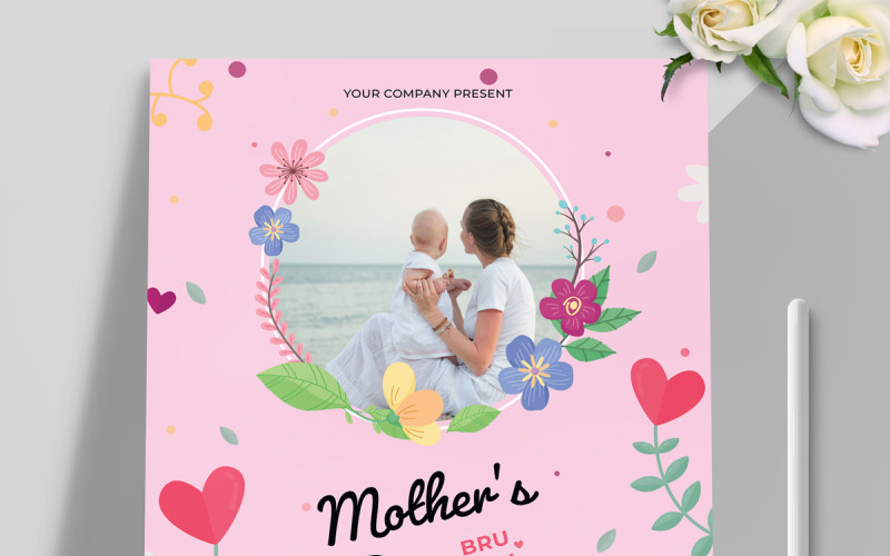 Modèle de flyers pour la fête des mères