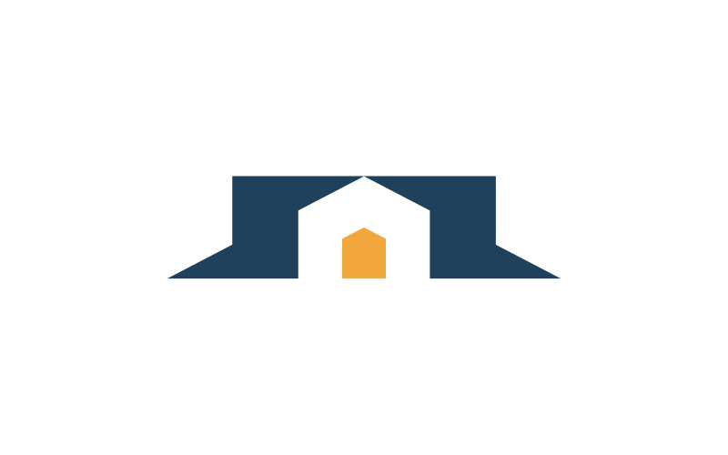 Bolt hem lightning house logotyp designmall